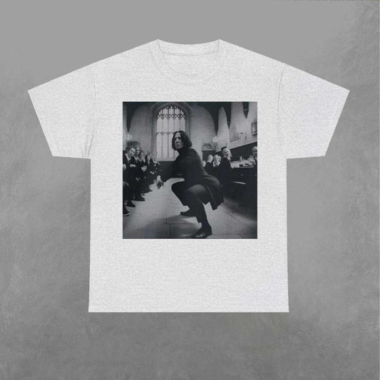 Snape Twerking in Great Hall Shirt, Potter Shirt, Wizarding Fan Sweatshirt, Retro Funny Movie Graphic Shirt Classic Fabric