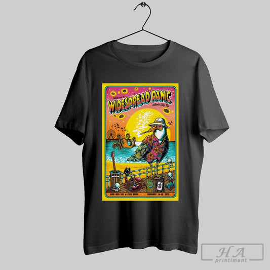 Poster Welcome To Widespread Panic Hard Rock Live At Etess Arena February 14 16 2025 Atlantic City Nj T Shirt