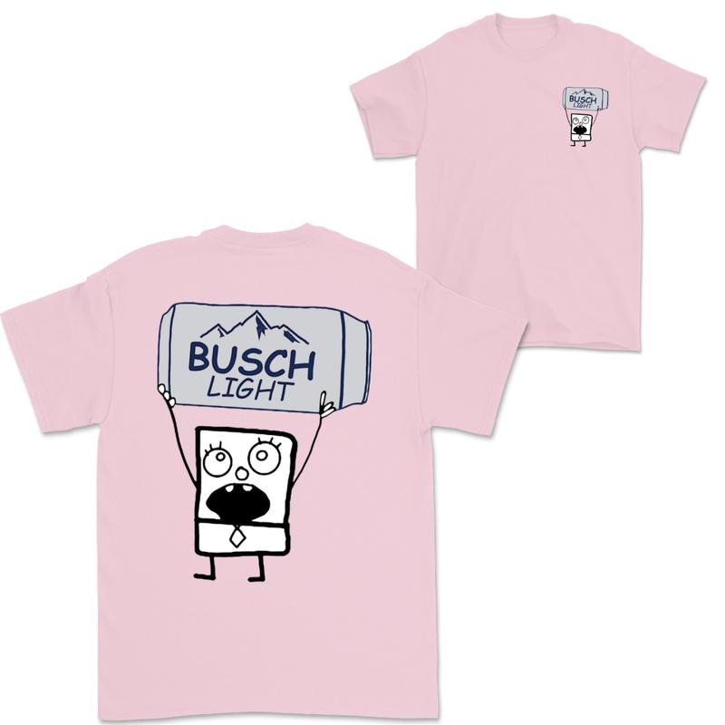 Doodlebob Busch Light Beer Essential 2 Sided T-Shirt  Funny Drinking T-Shirt  Summer T-Shirt  Full Color  Unisex  Perfect Gift for Men & Women