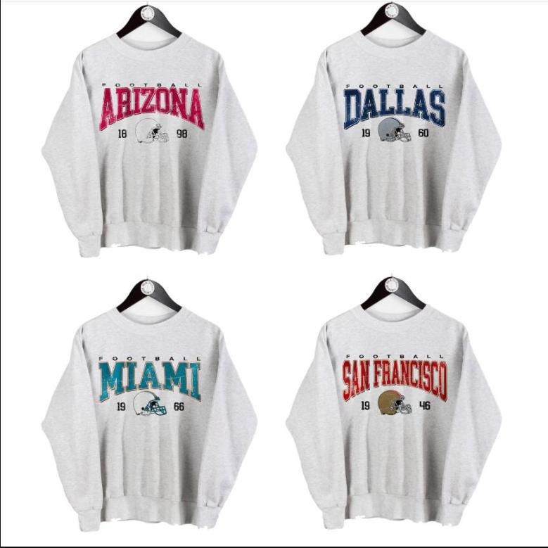 Vintage Football Big Words Logo Sweatshirt, Hometown Football Sweatshirt, Football Thowback Vintage All Teams Sweatshirt, Vintage Graphic Tees, Footba