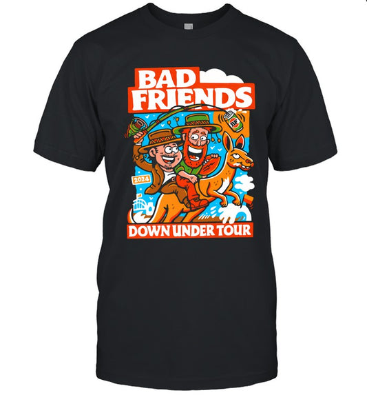 Bad Friends Down Under Tour November 2024 New T Shirt