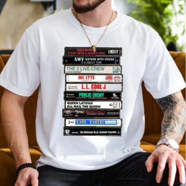 Hip Hop Cassettes Tape T Shirt, Hip Hop Shirt, Unisex Tee, Graphic, Classic Hip Hop Music, Unisex Short Sleeve Tee