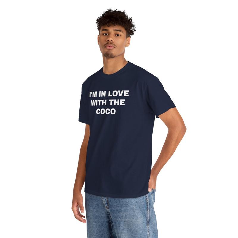 I'm In Love With The Coco Unisex Heavy Cotton Tee - Funny Shirt - Snow Shirt - Joke Shirt - Party Shirt - Gift for Men and Women