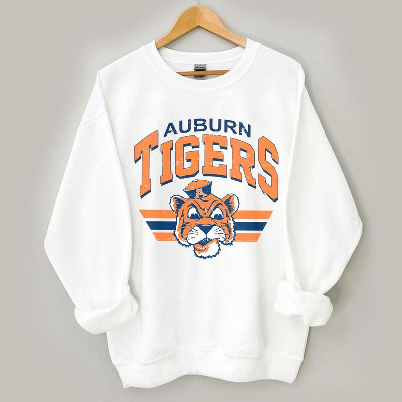 Auburn Tigers Vintage NCAA Sport Shirt, Graphic Basketball, Football, Baseball Gift, Classic Team Style, Men, Women Unisex Collection, Comfort