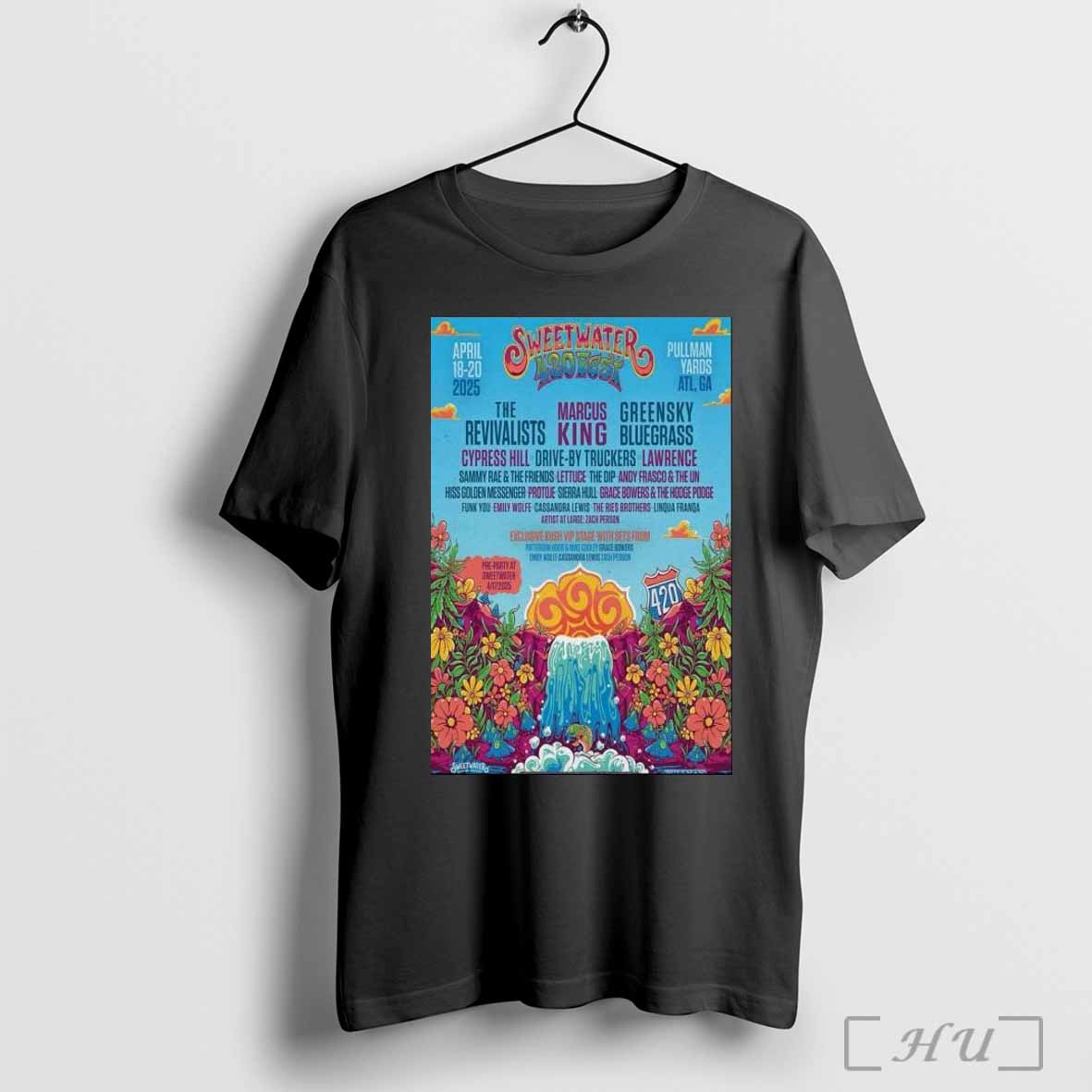 Sweetwater 420 Fest April 18-20 2025 Pullman Yards in Atlanta GA Poster shirt