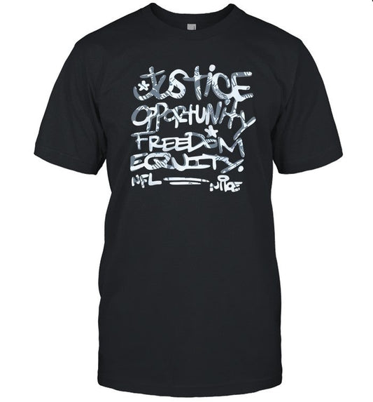 Justice Opportunity Equity Freedom Unisex T-Shirt