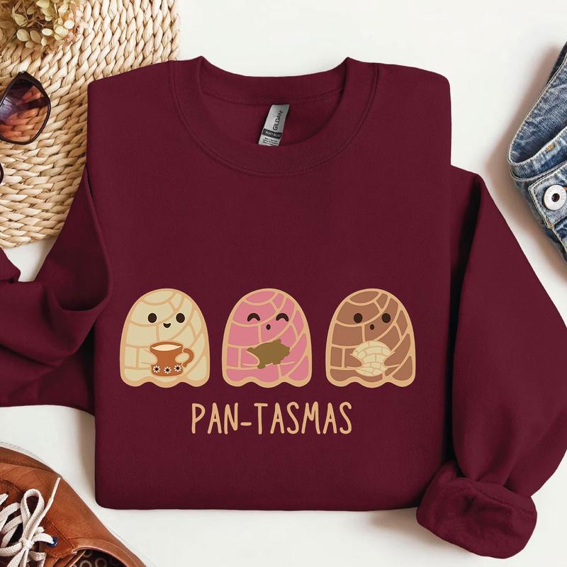 Pantasmas Ghost Halloween Sweatshirt, Concha Sweatshirt, Pan dulce Sweatshirt, Latina Sweatshirt, Mexican Halloween, Dia de los muertos, funny Hallowe