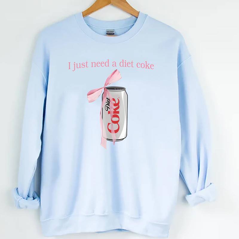 Diet Coke sweatshirt Diet Coke humor sweatshirt and crew neck Til Death Humor, gift for girlfriend, Diet Coke Crewneck Sweatshirt