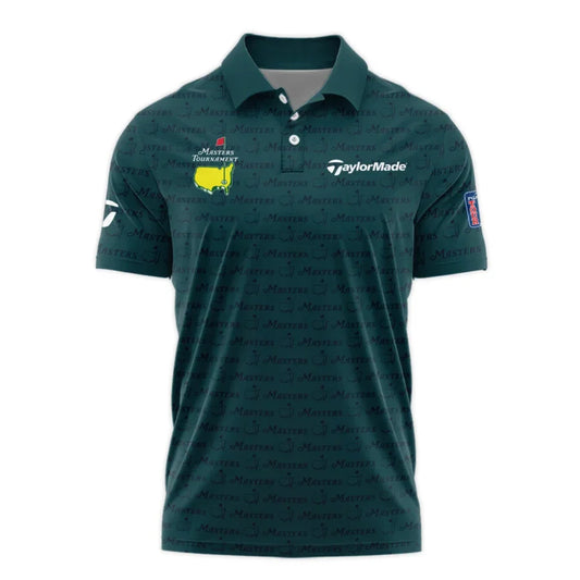 Pattern Dark Green Masters Tournament Taylor Made Polo Shirt Color Green Polo Shirt For Men