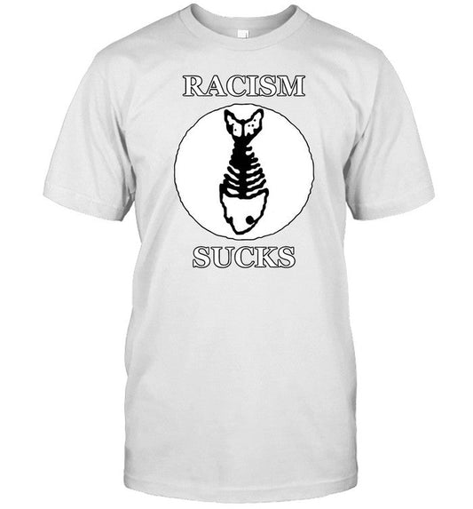 Fuck Racism Fishbone T-Shirt, Hoodie, Tank Top, Sweater And Long Sleeve T-Shirt-Unisex T-Shirt