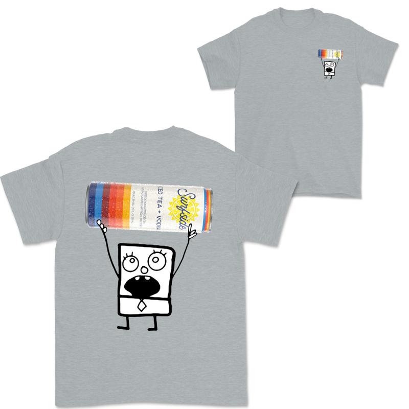 Doodlebob Surfside 2 Sided T-Shirt, Funny Drinking T-Shirt, Summer T-Shirt, Full Color T-Shirt, Unisex T-Shirt, For Men, For Women, Gift For All Menswear Top