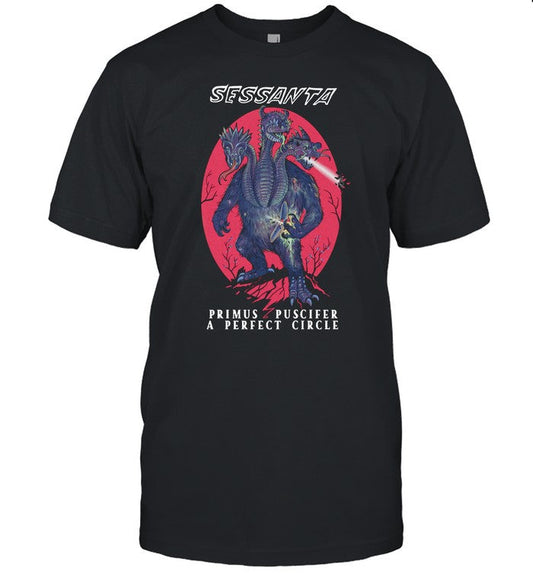 April 3, 2024 Sessanta Primus Puscifer A Perfect Circle Tour Boston, MA T-Shirt