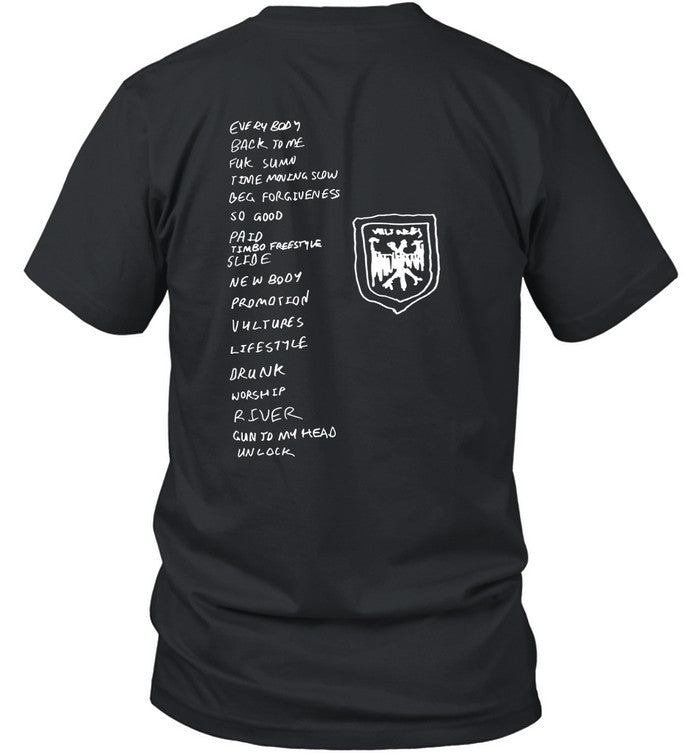 Limited Vultures World Tour 2023 Shirt