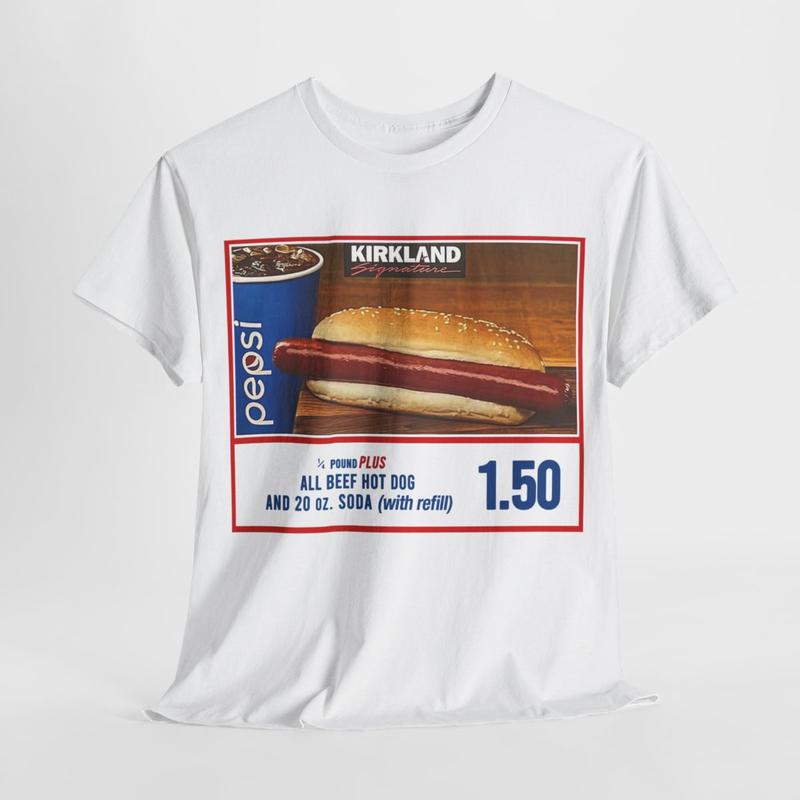 If you raise the price of the hotdog quote T-Shirt, Costco hotdog Streetwear T-Shirt Cotton Menswear