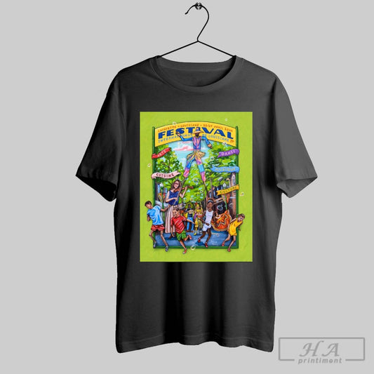 Poster Lafayette Louisiane 23 27 Avril 2025 Festival International De Louisiane Arts Danse Cuisine Musique Culture T Shirt