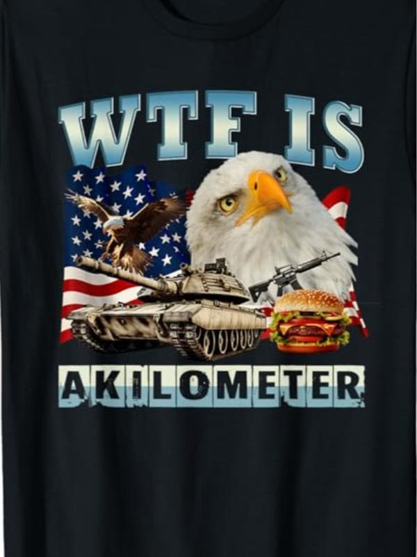 WTF Is A Kilometer Meme Shirt, Funny Meme T-Shirt, Weird Shirts, 90s Graphic T-Shirt, Trendy Funny Shirts, Adult Unisex Relaxed Shirt Womenswear Top