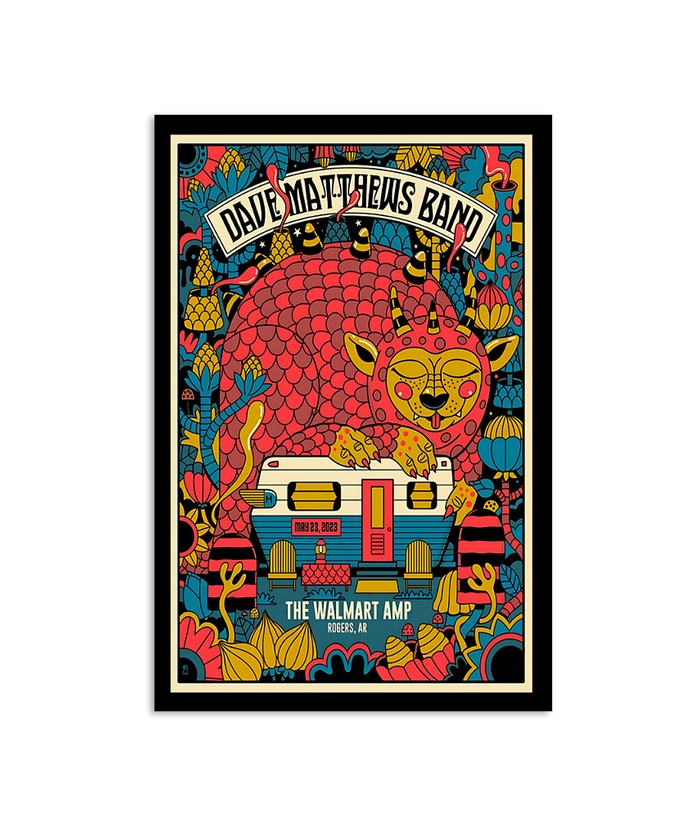 Poster Dave Matthews Band 05 23, 2023 The Walmart Amp Rogers Ar Tour