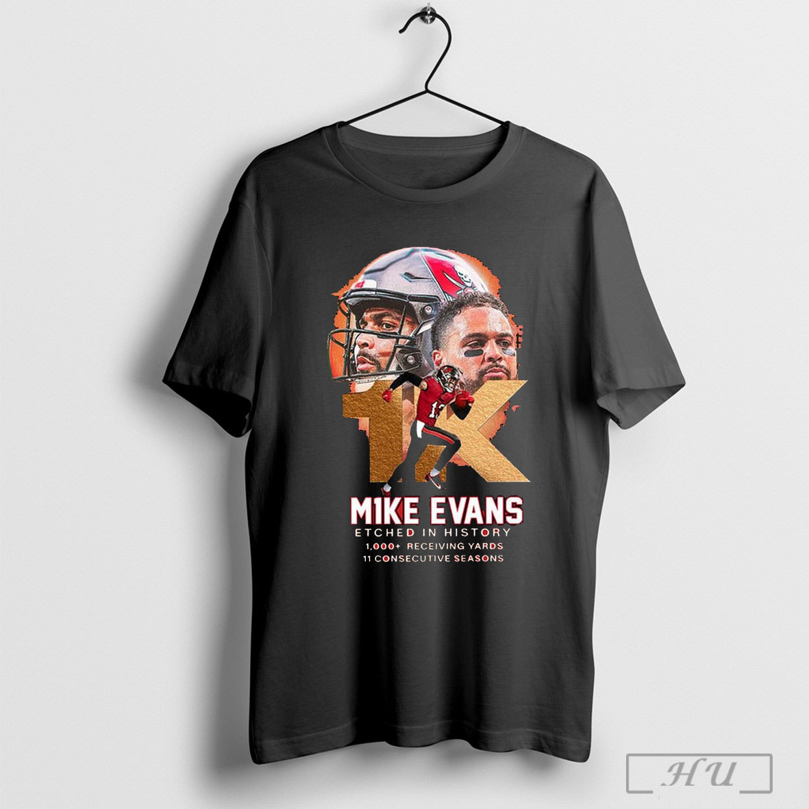 Tampa Bay Buccaneers Mike Evans Etched In History 2025 T Shirt