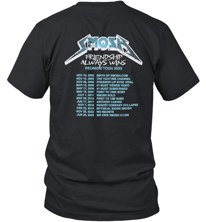 Smosh Friendship Always Wins Reunion Tour 2023 Shirt