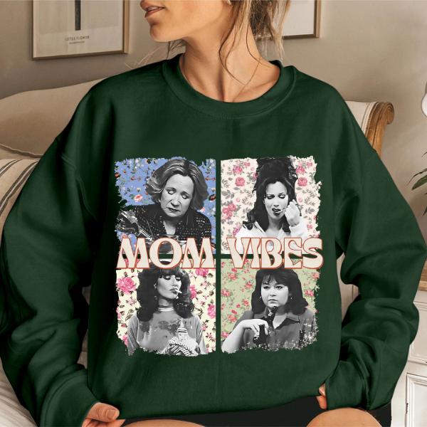 90Ã¢â‚¬â„¢s Mom Vibes Sweatshirt, Funny Mom Life Sweatshirt, Trendy Funny Mother's Day Gift, Cool Mom Gifts Sweatshirt