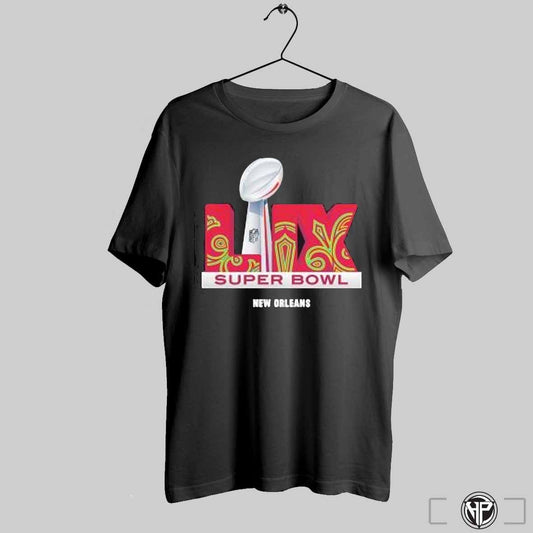 Super Bowl Lix Trophy Dimension Official Logo T Shirt Trendy Sweatshirt