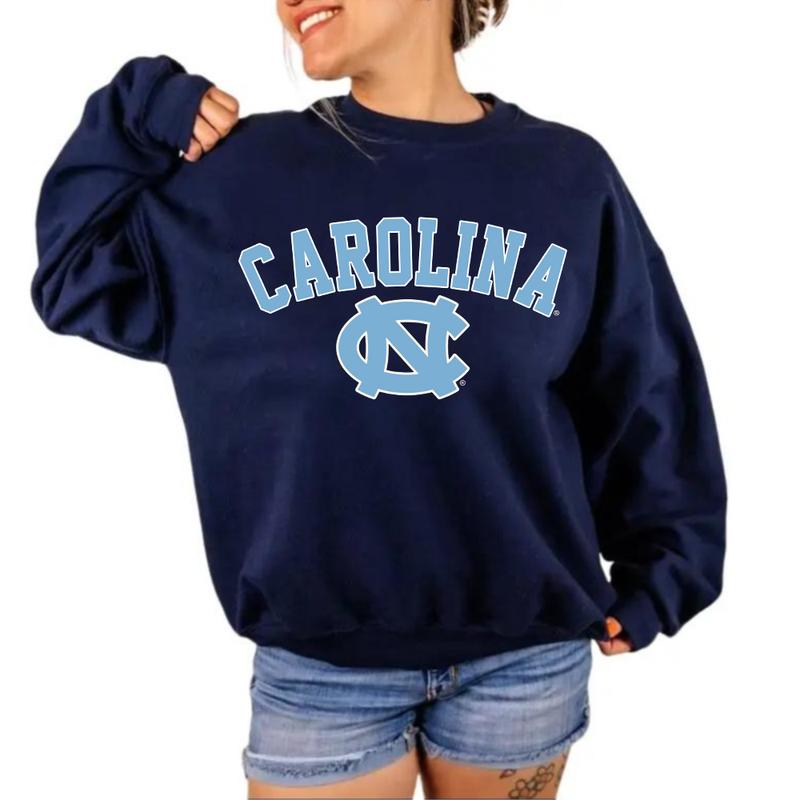 North Carolina Tar Heels UNC Sweatshirt, University of North Carolina, Unisex Cotton