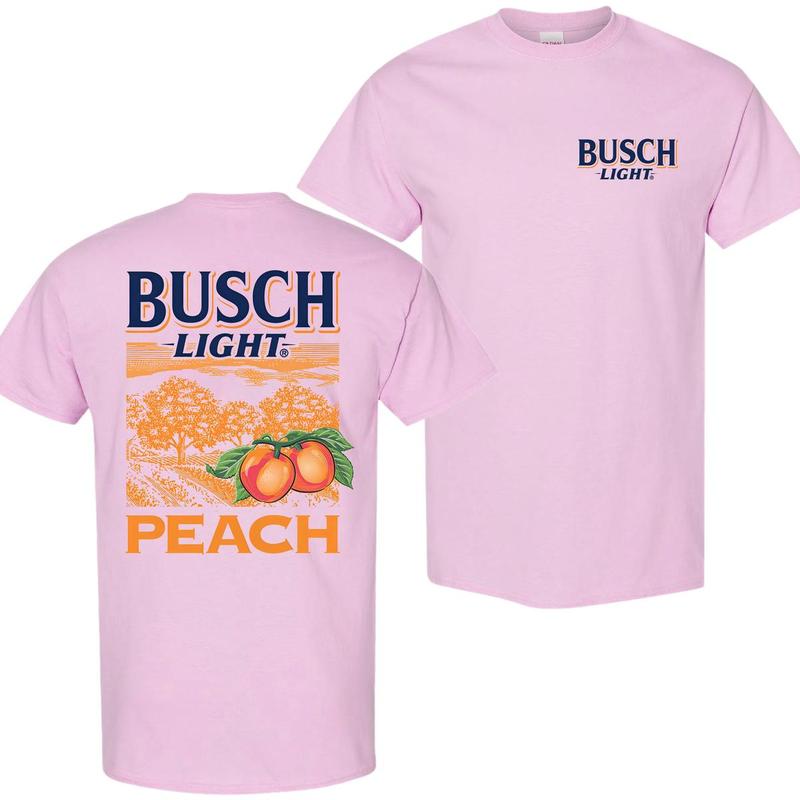 Busch Light Peach Scenic T-Shirt, Unisex T-shirt, Full Color, Menswear Top, For Him, For Her