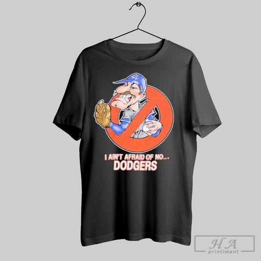 Rare Vintage I Aint Afraid Of No Los Angeles La Dodgers Baseball T Shirt