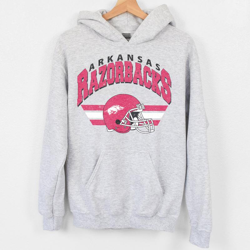 24. Arkansas Razorbacks Vintage NCAA Sweatshirt, University of Arkansas Sports Fan Apparel, Classic Pullover Gear