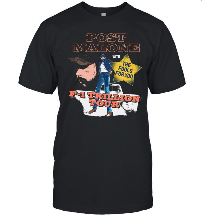 Post Malone F-1 Trillion U.S. Tour 2024 T-shirt