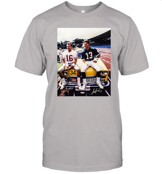 Joe Montana and Dan Marino Vintage Tee