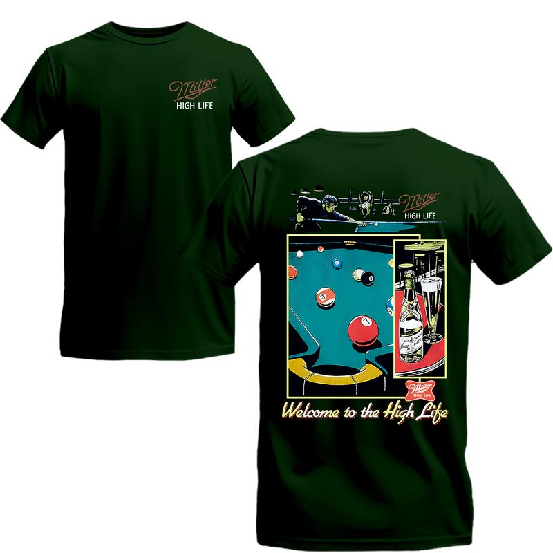 Miller High Life Sportsmans 20Club Two Sides Tshirt, Unisex Tshirt For Men, For Women