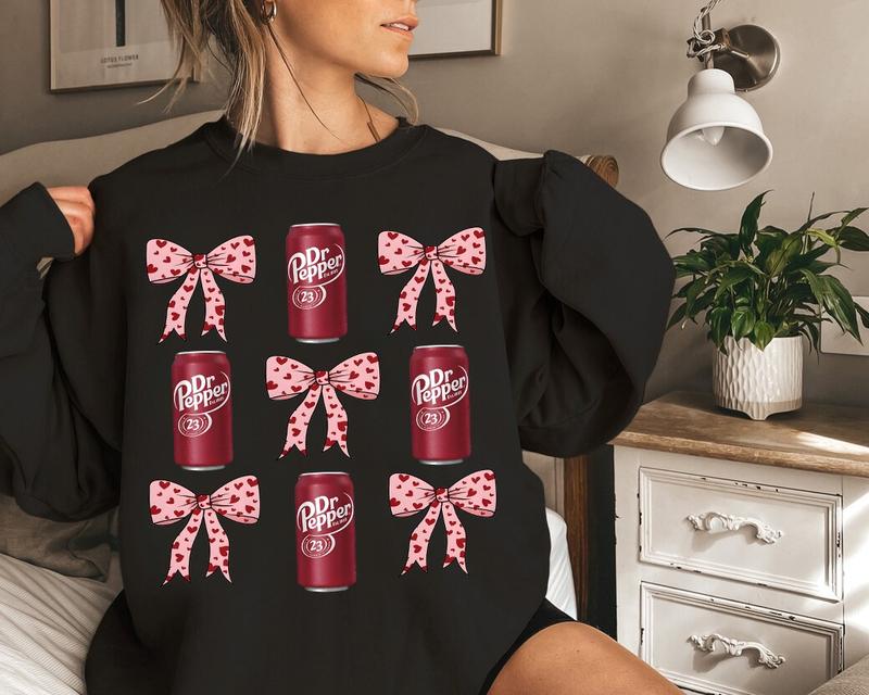 Dr Pepper Sweatshirt Hoodie, Dr Pepper Maroon Sweatshirt, Coquette Dr Pepper Shirt, Diet Coquette Sweater, Dr Pepper Shirts For Women, Dr Pepper Lover Gift, Soda Sweater, Dr Pepper Pink Bow Shirt, Trendy Pink Bow Sweatshirts