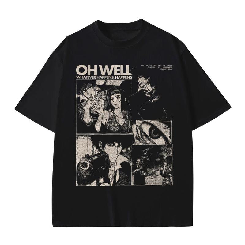 Cowboy Bebop Shirt Vintage Anime Merch, unisex Cowboy Bebop Shirt