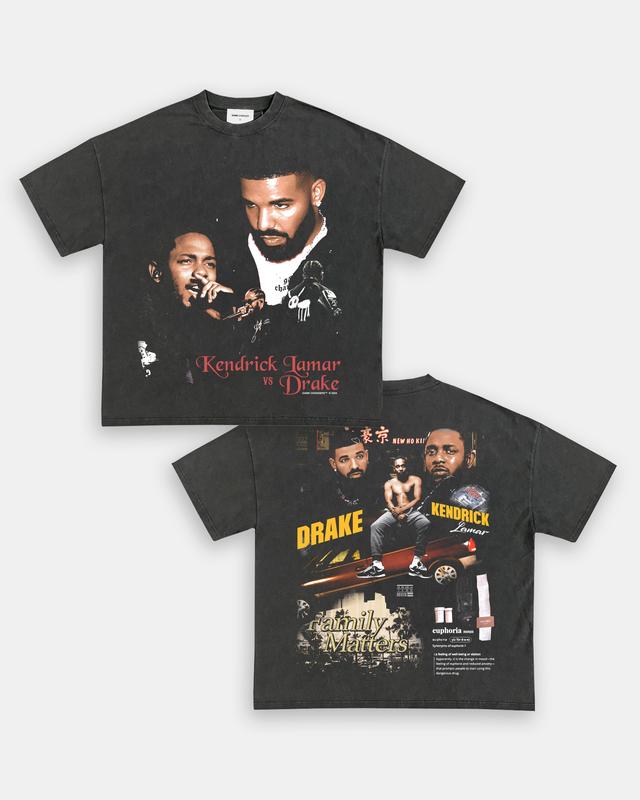 DRAKE VS KDOT TEE - [DS] , Free Shipping, Unisex T-Shirt, Sweatshirt, Tour shirt, Rapper Shirt, Graphic Shirt, big face tee,
