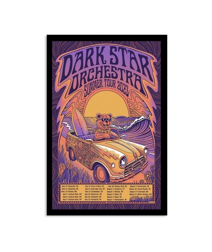 Dark Star Orchestra June July August Summer Tour 2023 Poster