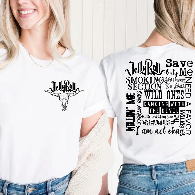 Both Sides JeIIy R0ll Lyrics Tee, SB Save Me, Concert Outfit, Tour Merch For Fans, Unisex Short Sleeve Tee Shirt, Casual Clothing