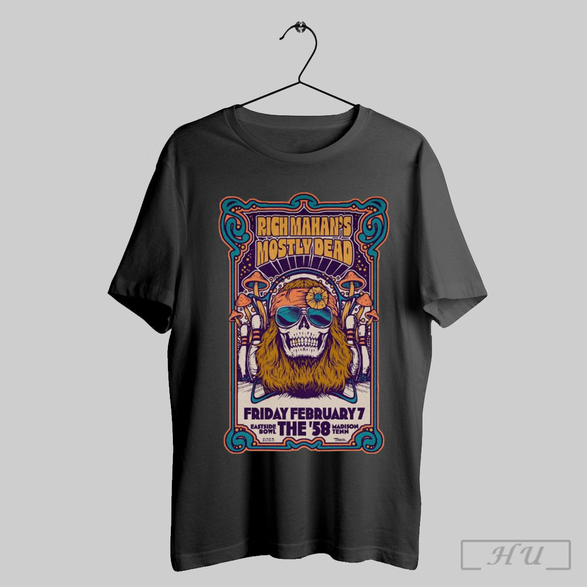 Rich Mahans Mostly Dead Feb 7 2025 Eastside Bowl The 58 Madison Tenn T Shirt