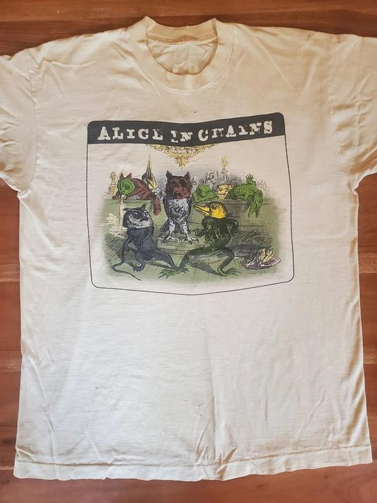 Rare Vintage 1995 Alice In Chains T Shirt S-5xl Unisex Cotton, Retro Alice In Chains Tee Gift, Gift For Her, Music Tour Shirt, vintage Graphic Tee