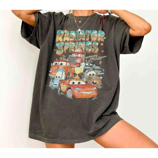 Retro Radiator Springs Cars Movie Shirt, Mcqueen Shirt, Cars Movie Shirt, Family Trip Shirt