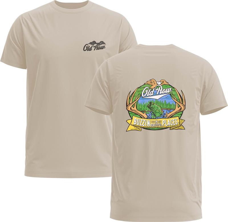 Old Row Buzzin' In Beautiful Places Tee - Old Row Hunting Unisex Print Gift - Gildan 5000 Graphic T-shirt, Full Sizing & Colors, Menswear & Womenswear
