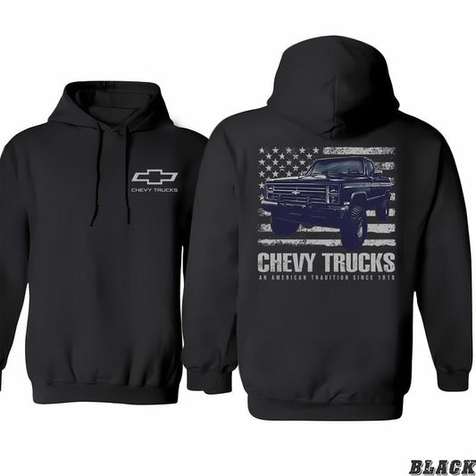 Chevrolet - American Tradition Hoodie, Fashion For All, Fashion Without Borders, Classic Cotton, Menswear Unisex, Unisex