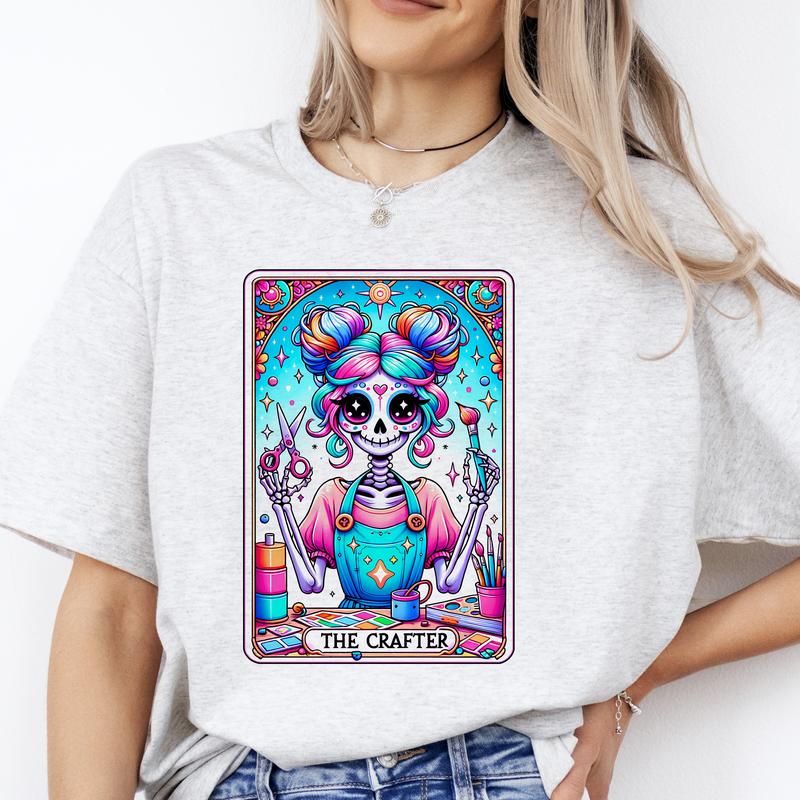 Tarot Card T-Shirts Work is Life - Print is Sublimation, Unisex T-Shirt, Funny Tee, Funny Apparel, Gift Idea, Relaxed Fit, Casual Apparel, Cute Top, G