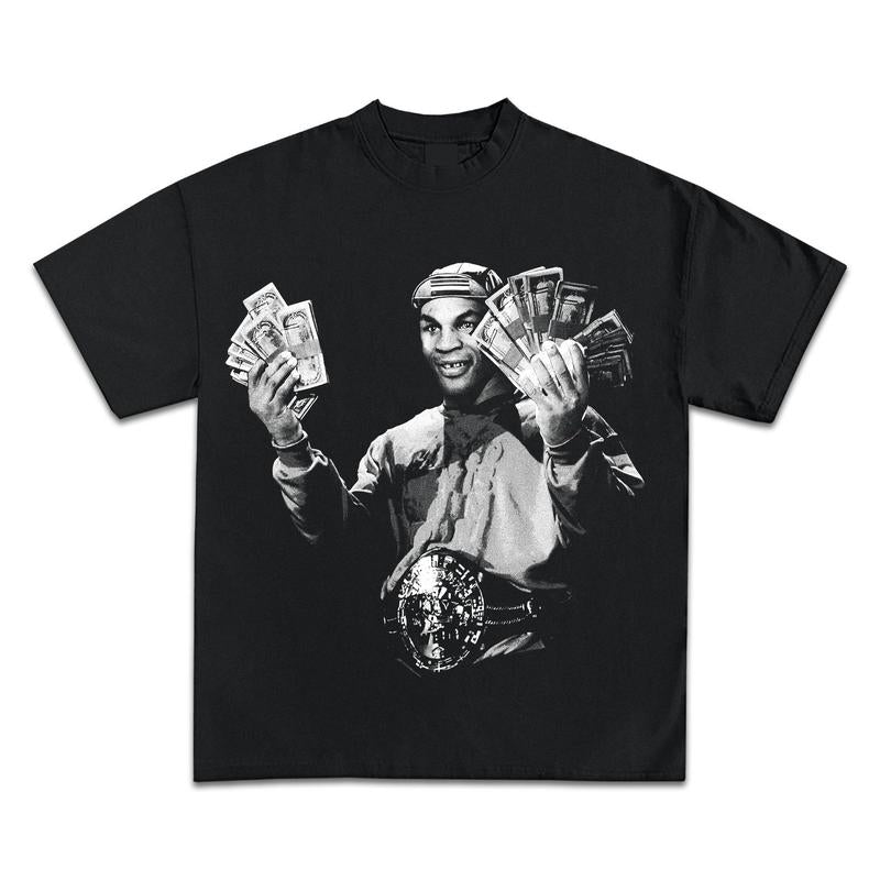 MIKE TYSON GRAPHIC BOOTLEG T-SHIRT - STREETWEAR