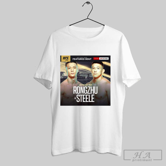 Poster Ufc 312 Ufc Fight Pass 2025 Featured Bout Lightweight Bout Rongzhu Vs Steele T Shirt