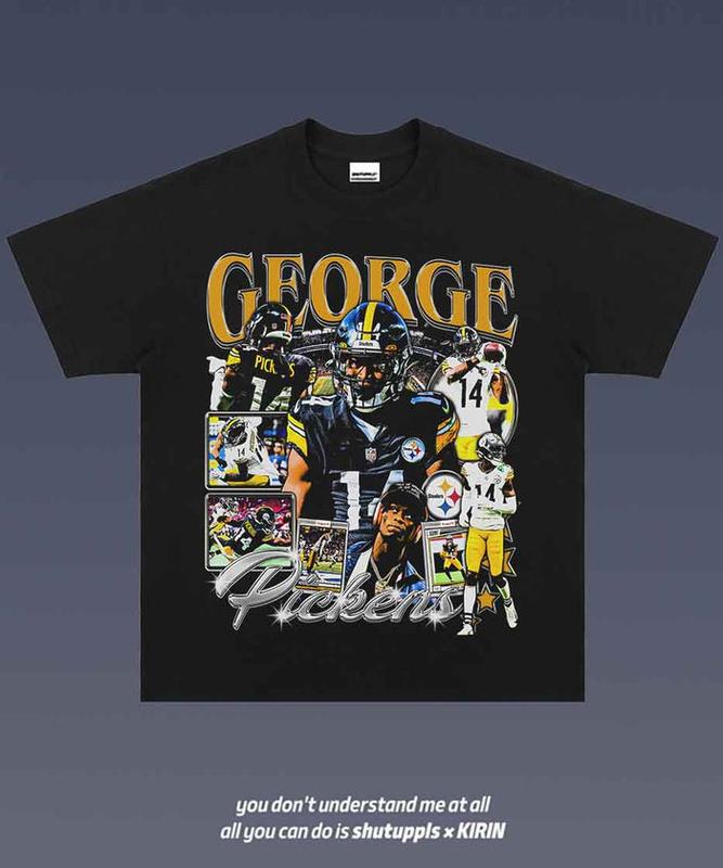 GEORGE PICKENS 1.0 Graphic Tee  American Football  Gift For Fan