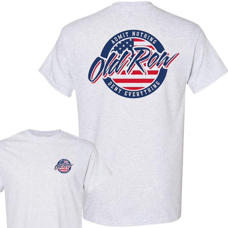 Old Row Retro Circle Graphic T-Shirt, Full Color T-Shirt, For Men, For Women