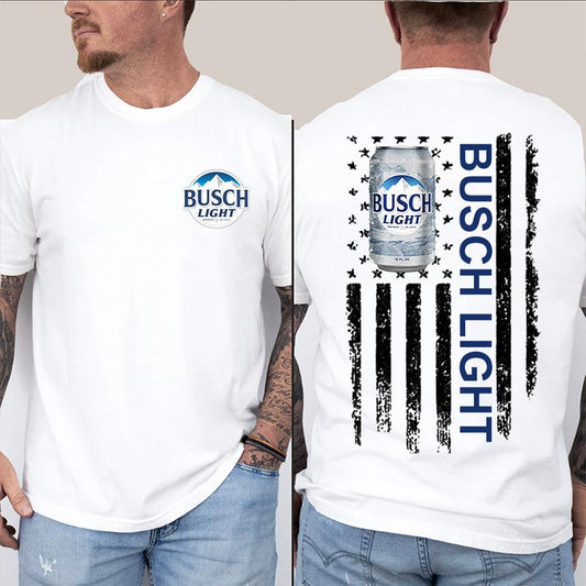 Vintage Busch Light Drink T-Shirt, Beer Shirt, Trending, 2 Sideds for Men, 2 Sideds Unisex Shirt, Colorful