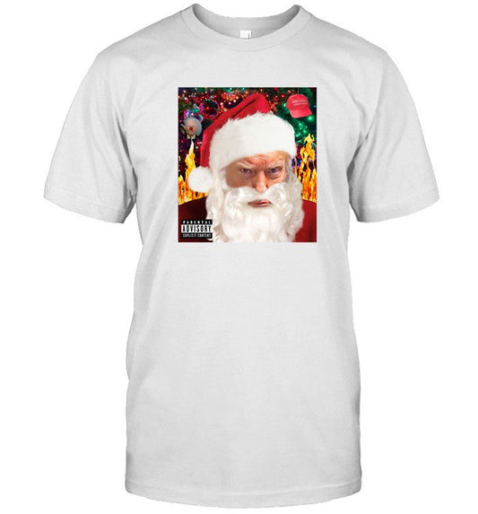 T-Shirt Donald Trump Santa Mugshot Tacky 2023