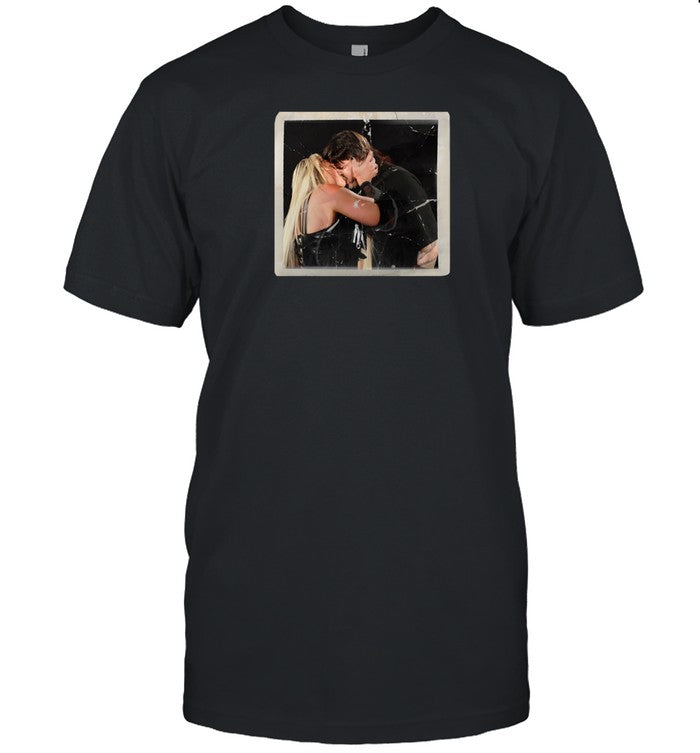 Limited Liv Morgan And Dominik Mysterio Kiss Photo T Shirt